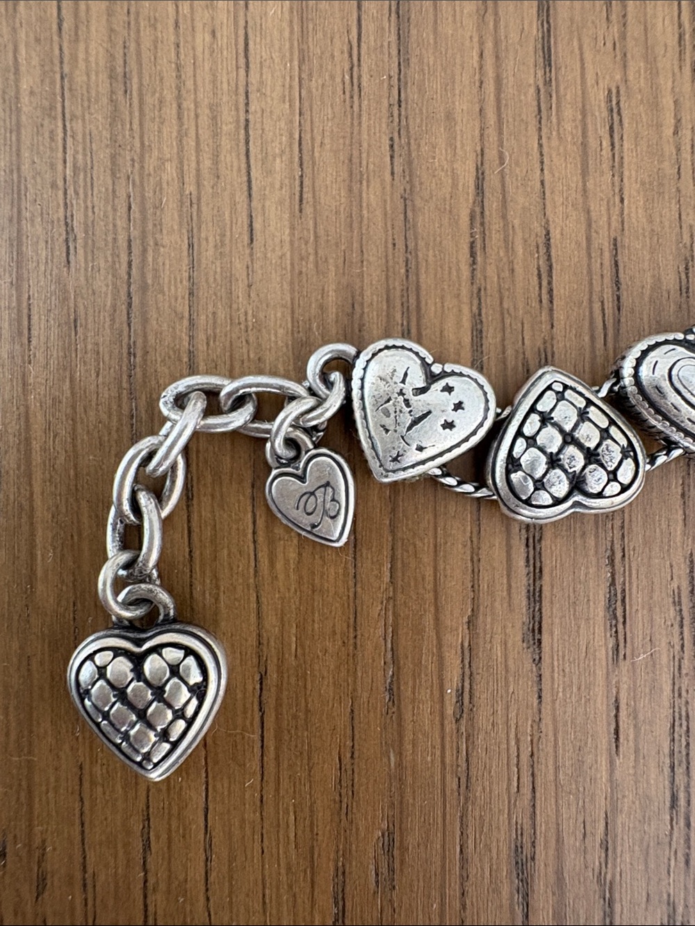 Brighton Silver Heart Charm Bracelet - Picture 2 of 3
